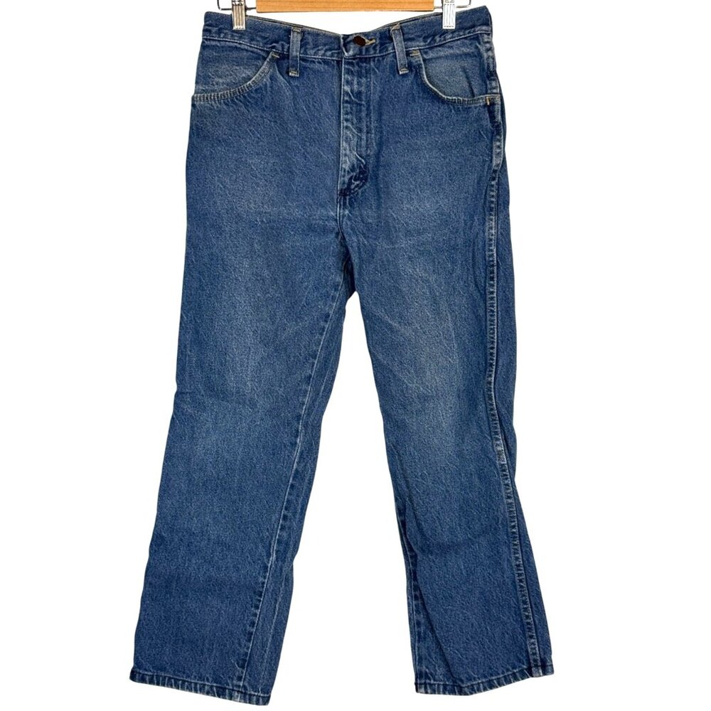 Vintage EUC Rustler Wrangler Men’s Western 100% Cotton Jeans 30X28.5